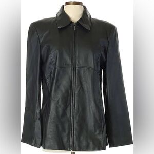 Jacqueline Ferrar Black Leather Jacket